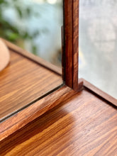 Load image into Gallery viewer, Mid-Century Dresser with Mirror & Stool