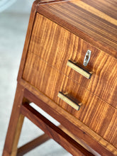 Load image into Gallery viewer, Mid-Century Dresser with Mirror & Stool