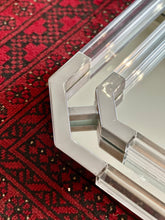 Load image into Gallery viewer, Hollywood Recency-Style Lucite & Chrome Mirror