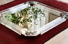 Load image into Gallery viewer, Hollywood Recency-Style Lucite & Chrome Mirror