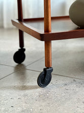 Load image into Gallery viewer, Two Tiered Drinks Trolley On Castors