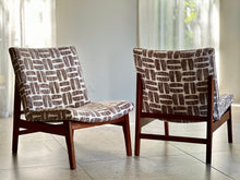 Load image into Gallery viewer, Pair of Mid-Century Slipper Chairs