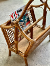 Load image into Gallery viewer, Vintage Cane Magazine Rack