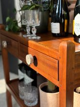 Load image into Gallery viewer, Vintage Two-Tier Drinks Trolley with Two Drawers