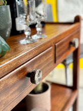 Load image into Gallery viewer, Vintage Two-Tier Drinks Trolley with Two Drawers