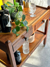 Load image into Gallery viewer, Vintage Two-Tier Drinks Trolley with Two Drawers