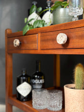 Load image into Gallery viewer, Vintage Two-Tier Drinks Trolley with Two Drawers