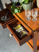 Load image into Gallery viewer, Vintage Two-Tier Drinks Trolley with Two Drawers