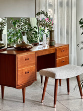 Load image into Gallery viewer, Mid-Century Frystark Teak Dresser with Stool