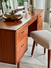 Load image into Gallery viewer, Mid-Century Frystark Teak Dresser with Stool