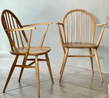 Load image into Gallery viewer, Pair of Ercol Model 370 Carver Chairs – England, Circa 1960s