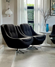 Load image into Gallery viewer, Pair of Retro Upholstered Zodiac Chairs