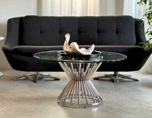 Load image into Gallery viewer, Chrome & Glass Coffee Table