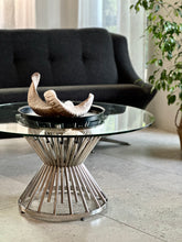 Load image into Gallery viewer, Chrome & Glass Coffee Table