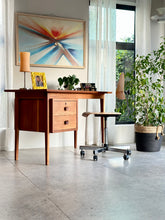 Load image into Gallery viewer, Oak Retro Desk