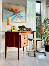 Load image into Gallery viewer, Oak Retro Desk