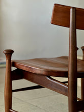 Load image into Gallery viewer, Mid-Century Imbuia Dining Set | 4 Chairs & Round Table