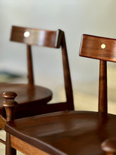 Load image into Gallery viewer, Mid-Century Imbuia Dining Set | 4 Chairs & Round Table