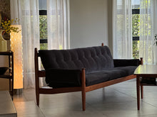 Load image into Gallery viewer, Solid Teak Mid-Century Couch