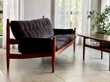 Load image into Gallery viewer, Solid Teak Mid-Century Couch