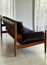Load image into Gallery viewer, Solid Teak Mid-Century Couch