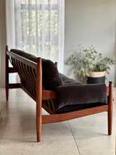Load image into Gallery viewer, Solid Teak Mid-Century Couch