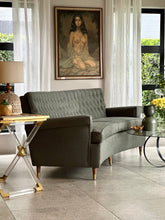 Load image into Gallery viewer, Vintage Curved Couch