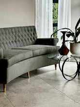 Load image into Gallery viewer, Vintage Curved Couch