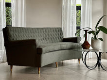 Load image into Gallery viewer, Vintage Curved Couch