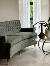 Load image into Gallery viewer, Vintage Curved Couch