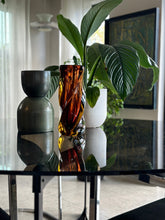 Load image into Gallery viewer, Round Smoked Glass & Black Steel Base, Dining Table