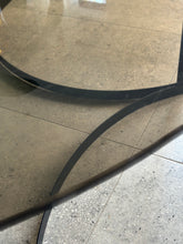 Load image into Gallery viewer, Round Smoked Glass & Black Steel Base, Dining Table