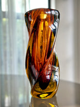 Load image into Gallery viewer, Solid Art Glass - Amber Vase