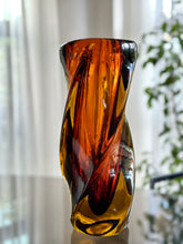 Load image into Gallery viewer, Solid Art Glass - Amber Vase