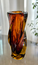 Load image into Gallery viewer, Solid Art Glass - Amber Vase
