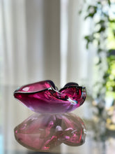 Load image into Gallery viewer, Murano Blue/Pink Ashtray/Bowl