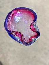 Load image into Gallery viewer, Murano Blue/Pink Ashtray/Bowl