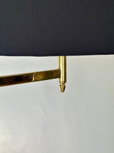 Load image into Gallery viewer, Vintage Solid Brass Standing Lamp, Adjustable Shade