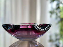 Load image into Gallery viewer, Murano Blue/Pink/Purple Ashtray/Bowl
