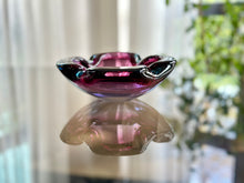 Load image into Gallery viewer, Murano Blue/Pink/Purple Ashtray/Bowl