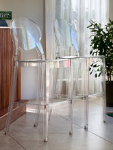 Load image into Gallery viewer, Pair of Italian Sgabello Igloo Lucite Bar Chairs by Luisa Battaglia