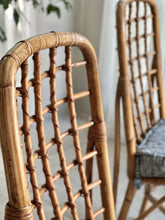 Load image into Gallery viewer, Pair of Vintage Bamboo Side Chairs