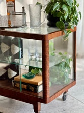 Load image into Gallery viewer, Original “Thonet” Drinks Cart with Glass Surround and Top