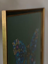 Load image into Gallery viewer, Vintage Butterfly Embroidery | Framed Textile Artwork