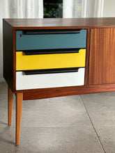 Load image into Gallery viewer, Mid-Century Modern Sideboard - Multi-coloured Drawers