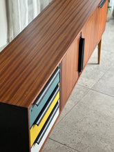 Load image into Gallery viewer, Mid-Century Modern Sideboard - Multi-coloured Drawers