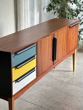 Load image into Gallery viewer, Mid-Century Modern Sideboard - Multi-coloured Drawers