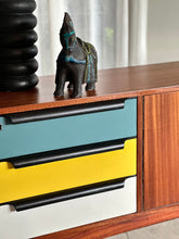 Load image into Gallery viewer, Mid-Century Modern Sideboard - Multi-coloured Drawers