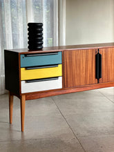 Load image into Gallery viewer, Mid-Century Modern Sideboard - Multi-coloured Drawers