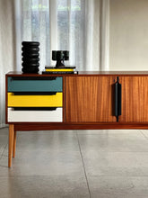 Load image into Gallery viewer, Mid-Century Modern Sideboard - Multi-coloured Drawers
